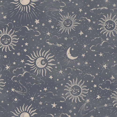ESTAhome behang sterrenhemel blauw - 50 x 900 cm - 132078