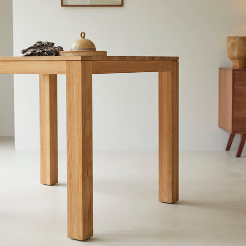 Tikamoon Massief teakhouten tafel voor 2/4 personen - Naturel - vtwonen shop