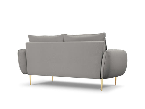 Cosmopolitan Design Bank Vienna 2-zits, boucle, grijs - 92x160x95cm