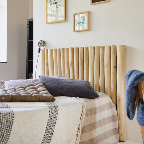 Tikamoon Hoofdbord voor kinderkamer van massief teakhout 120 cm - Naturel - vtwonen shop