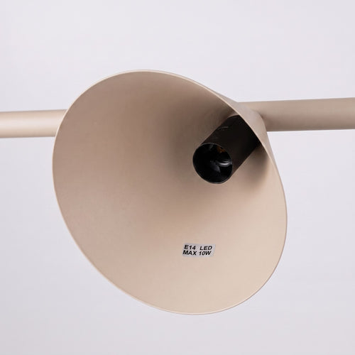 Sollux Lighting Kroonluchter NOX 4L taupe - 122x14x215cm
