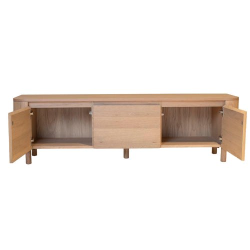 DÉJA Living Tv-meubel Valde - Naturel Hout - 200x40x35cm
