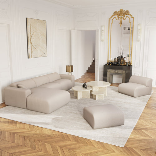 Sia Home - Zitzak MYRA - kruisweefsel beige 75cm