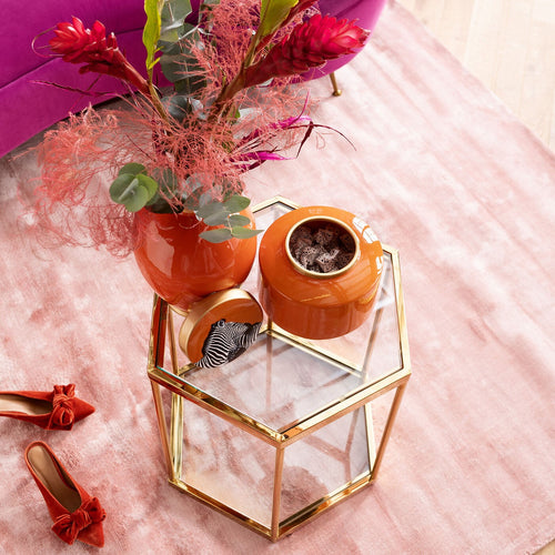 Kare Design Bijzettafel Comb Gouden 55cm - vtwonen shop