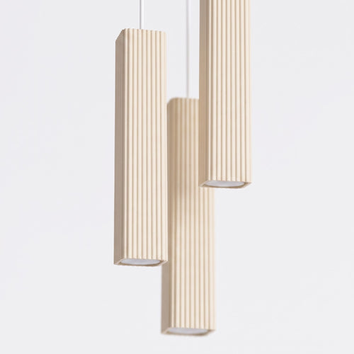 Sollux Lighting Hanglamp RAYO 3P beige - 20x20x108cm