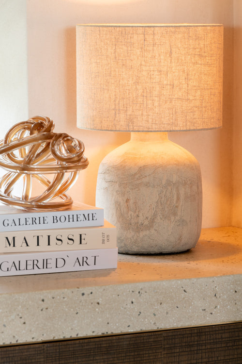 J-Line lamp Mia - keramiek/terracotta - beige - small