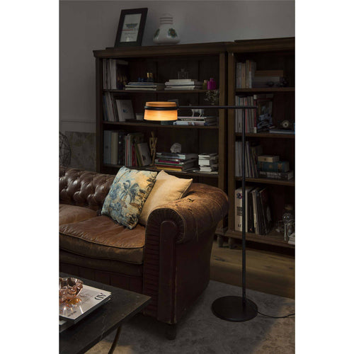 Faro Loop - LED vloerlamp zwart, hout