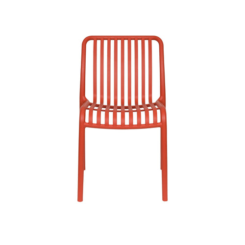 Housecraft Living Mante Tuinstoelen Kunststof Terra/ Rood - Set van 4 - vtwonen shop