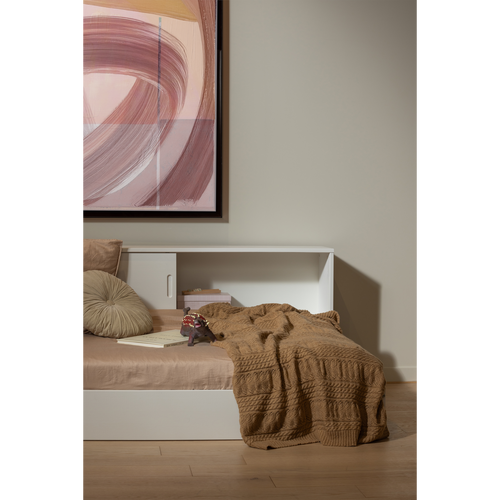 WOOOD bed Carter - Grenenhout - Wit - 90x200