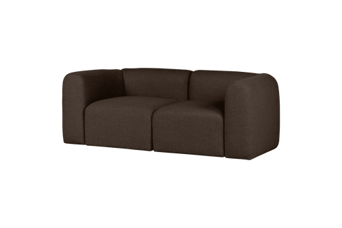 noo.ma Flom 2-zits bank - Chocolate Brown Bouclé, soft zitcomfort