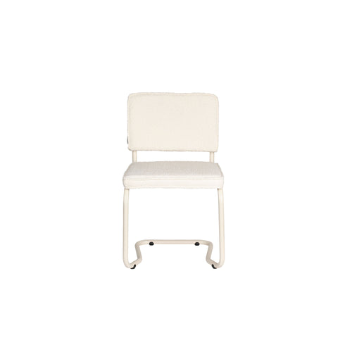 Zuiver Ridge Kink Eetkamerstoelen Soft Off White - Set van 2 - vtwonen shop