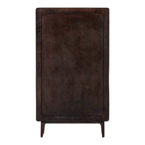 WOOOD opbergkast Liya - Mangohout - Donkerbruin - 150x85x35