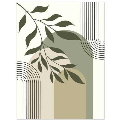 Artfulprints  Boho – Olive lines   poster 30x40 cm - vtwonen shop