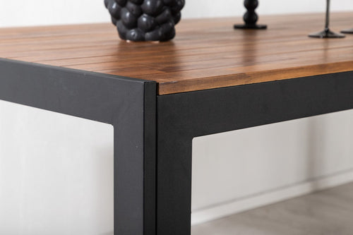 Rebellenclub Rechthoekige Tuintafel Rama - 205 x 90 cm - Zwart - vtwonen shop