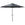 Lotus parasol - Ø300 cm - carbon black - ecru