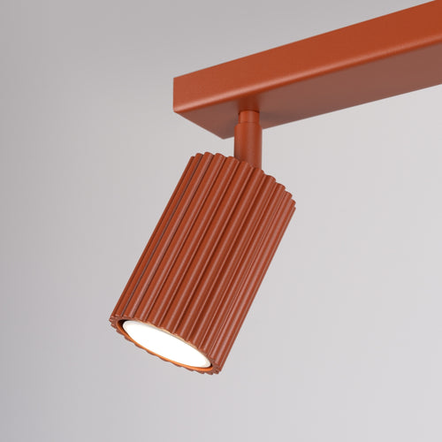 Sollux Lighting Plafondlamp KARBON 2 rood oker - 30x6,5x16,5cm