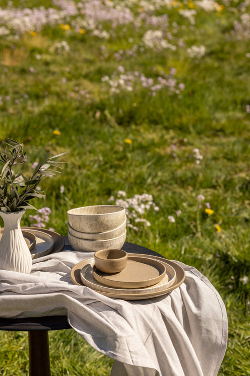 Mimo Homeware kom Limestone Valley - 15 cm - Set van 2