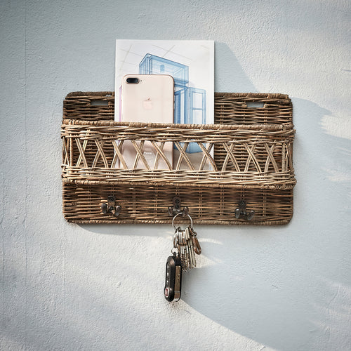 Rivièra Maison Rustic Rattan Hold My Keys Holder - Rattan Pitriet - Naturel - vtwonen shop