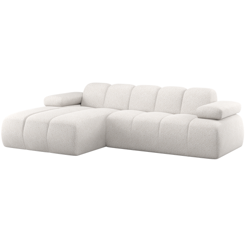 WOOOD chaise longue bank links Mojo - Wollig - Ecru - 74x284x160