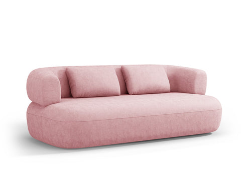 Micadoni Bank Jenny 3-zits, chenille, roze - 90x178x73cm