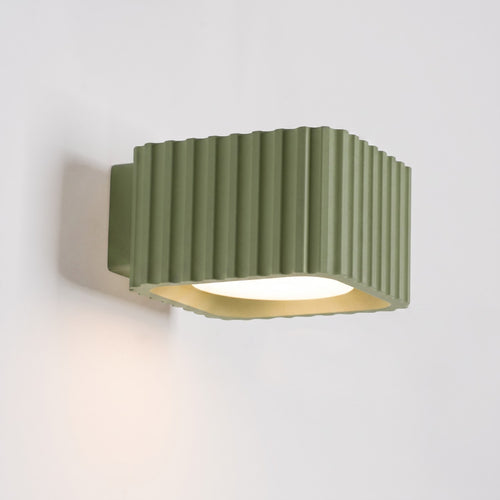 Sollux Lighting Wandlamp RIFF olijfgroen Gx53 - 10x12x6cm