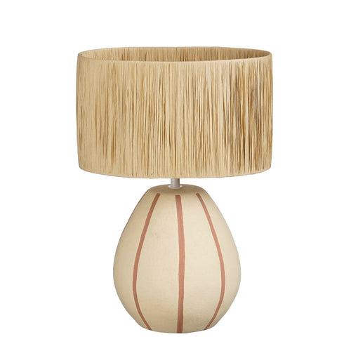 Mica Decorations Denton Tafellamp Woonkamer - Lamp Decoratief met Lampenkap - Bureaulamp Tafellampen Woonkamer - 33 x 22,5 x 47 cm - Keramiek, Metaal,