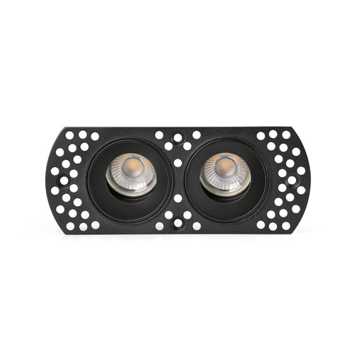 Faro Flic Flic Trimless Verstelbare Dubbele Inbouwspot Zwart MR11 GU10