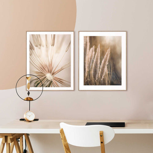 Reinders Breeze schilderijen set -  beige - kantoor - 50x40cm