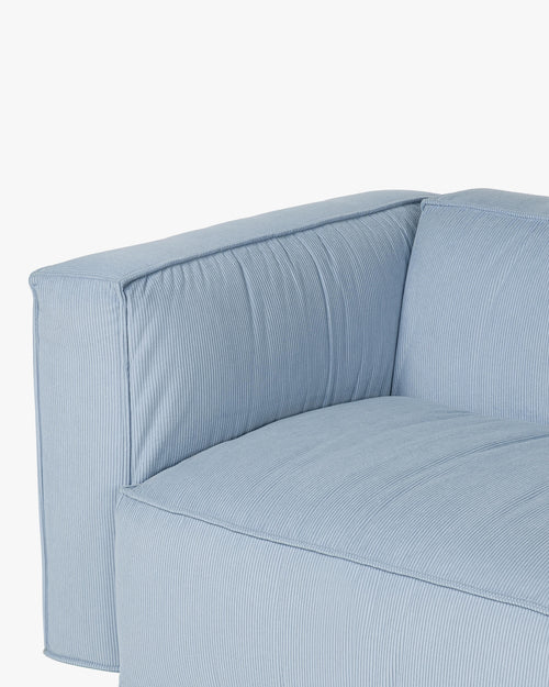 noo.ma Lobi 2-zits bank - babyblauw corduroy, soft zitcomfort