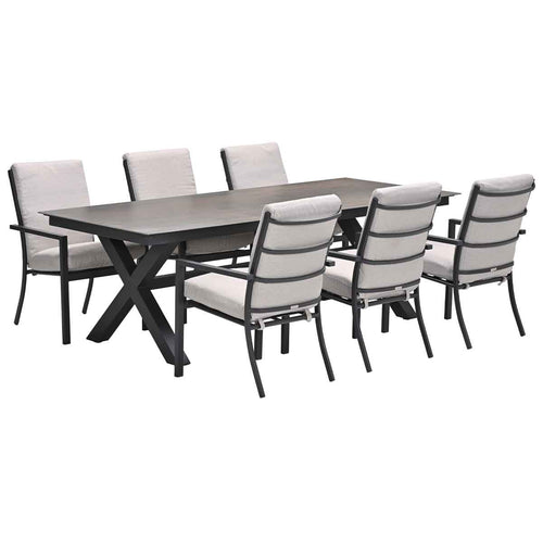 Garden Impressions tuinset Senja - sintra - Rome bronze - 240x100 cm - 7-delig