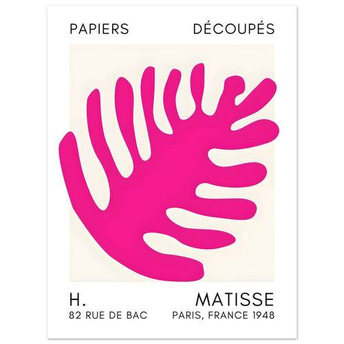Artfulprints  Matisse – Coral bloom pink   poster 30x40 cm - vtwonen shop