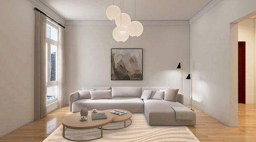 AFK Living vloerkleed Wave - reliëfeffect - wit - 200 x 290 cm