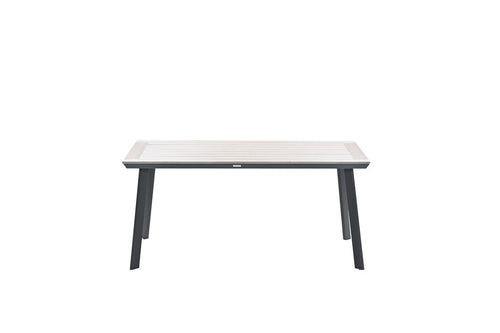 Vigo tafel - 160x90 cm - carbon black - light teak Vironwood - vtwonen shop