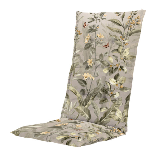 Madison tuinstoelkussen hoge rug Elisa - multikleur - 123x50x5cm - set van 4