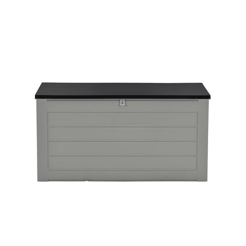 Primo kussenbox - kunststof - 680L - 146x71 cm - donkergrijs - zwart