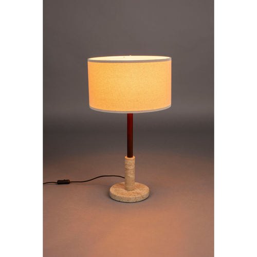 Dutchbone Jackon Vloerlamp/ Staande lamp Travertin - Beige - vtwonen shop