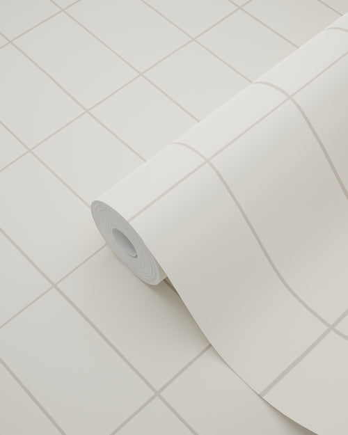 ESTAhome behang kleine tegeltjes vanille beige - 50 x 900 cm - 131789