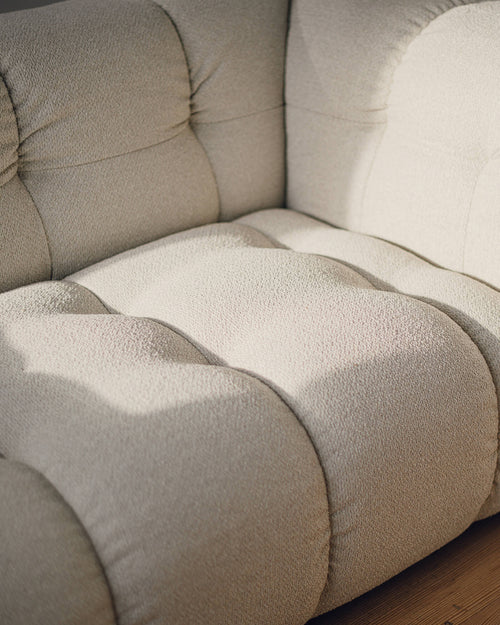 noo.ma Bolbi 2-zitsbank - Chocolate Brown Bouclé, soft zitcomfort