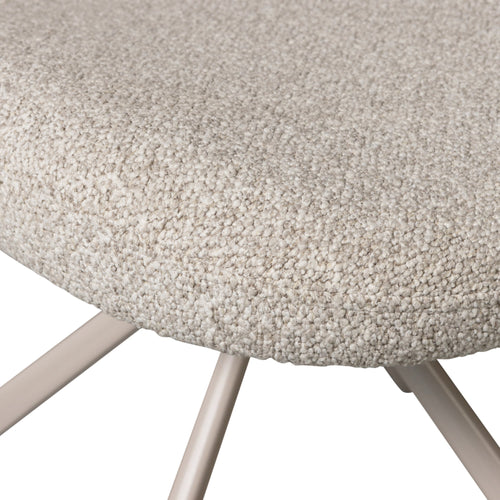 WOOOD eetkamerstoelen Femke - Bouclé - Naturel - Set van 2 - vtwonen shop