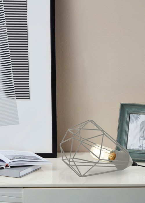 EGLO tafellamp Tarbes - e27 - ø 17,5 cm - grijs - vtwonen shop