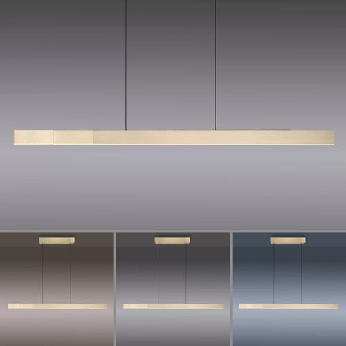 Neuhaus PURE hanglamp e-Lift - 3 lichts - 200  x 240   cm - mat goud - vtwonen shop