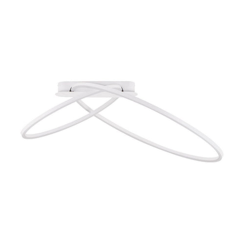 Nova Luce KIKLOS Geïntegreerde LED-plafondlamp, halfverzonken, zandwit, Triac dimbaar, 42W, 1923lm, 3000K