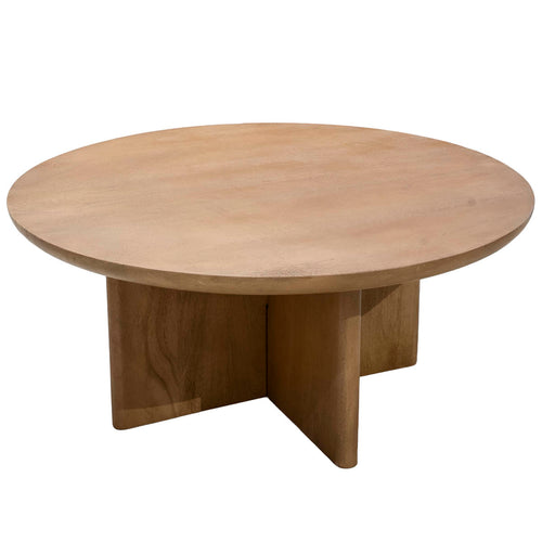 DÉJA Living Salontafel Helsinki - Naturel Hout - 80x80x35cm