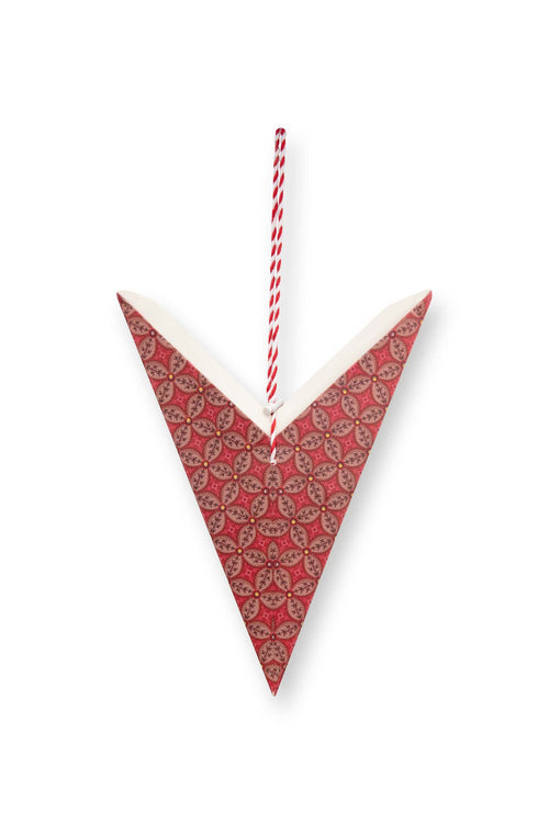 Pip Studio - Blooming Tales Bustani Red - Papieren Kerstster - 60cm