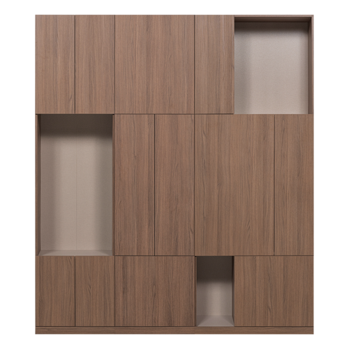 WOOOD wandkast combinatie 188 cm Build - Eiken Decor - Bruin - 215x188x41