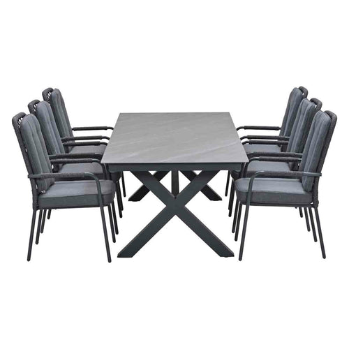 Garden Impressions tuinset Aleria - Sintra - Napoli sand - 240x100 cm - 7-delig