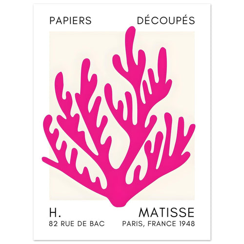 Artfulprints  Matisse – Coral harmony pink   poster 30x40 cm - vtwonen shop