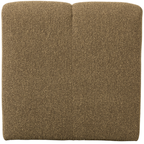 WOOOD eetbankje 84cm met rugleuning Mojo - Bouclé - Geel/Bruin Melange - vtwonen shop