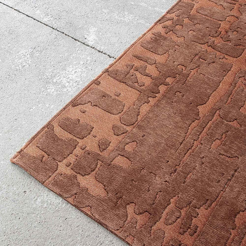 Louis De Poortere binnen & buiten machinewasbaar vloerkleed Structures Baobab van 70% gerecycled PET - roze - 235x340cm