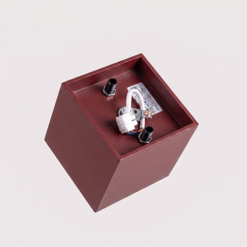 Sollux Lighting Plafondlamp QUAD 1 bordeaux - 10x10x10cm